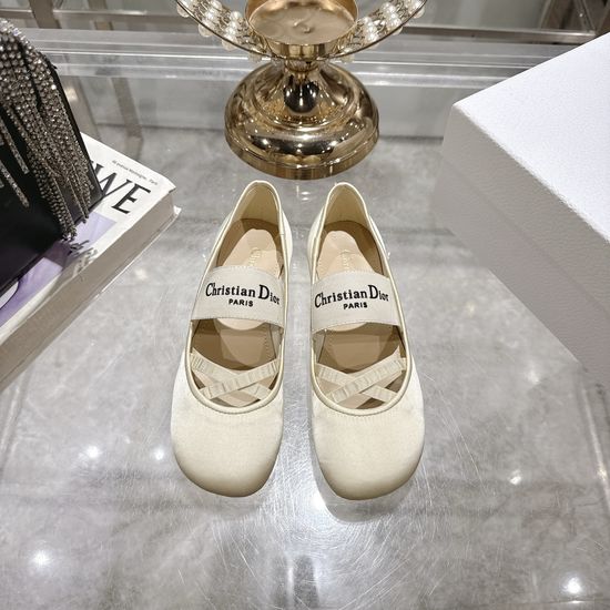 Christian Dior Elegant Leather Flats Comfortable Non-slip Casual Shoes