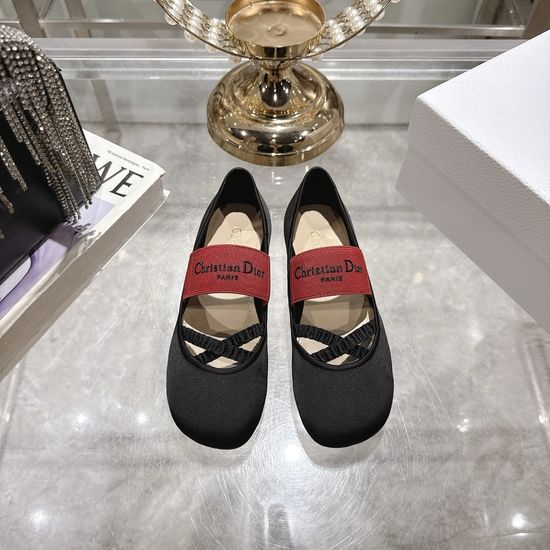 Christian Dior Elegant Leather Flats Comfortable Non-slip Casual Shoes