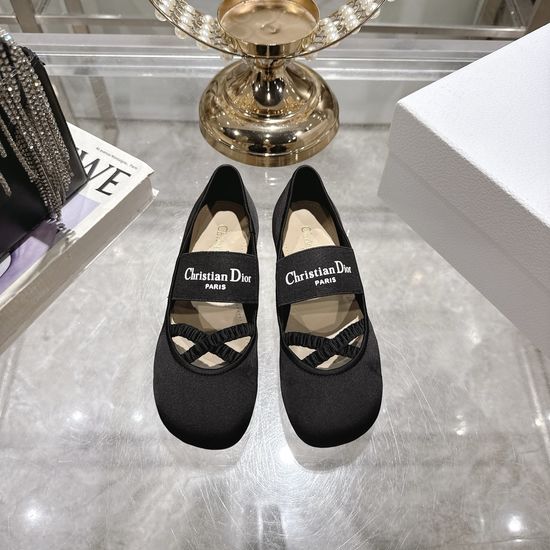 Christian Dior Elegant Leather Flats Comfortable Non-slip Casual Shoes