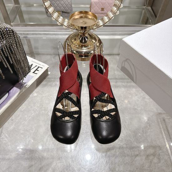 Christian Dior Elegant Leather Flats Comfortable Non-slip Casual Shoes