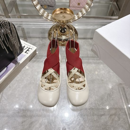 Christian Dior Elegant Leather Flats Comfortable Non-slip Casual Shoes