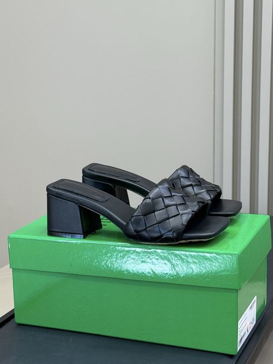 Bottega Veneta Woven Leather Comfort Casual Flat Mule Slides