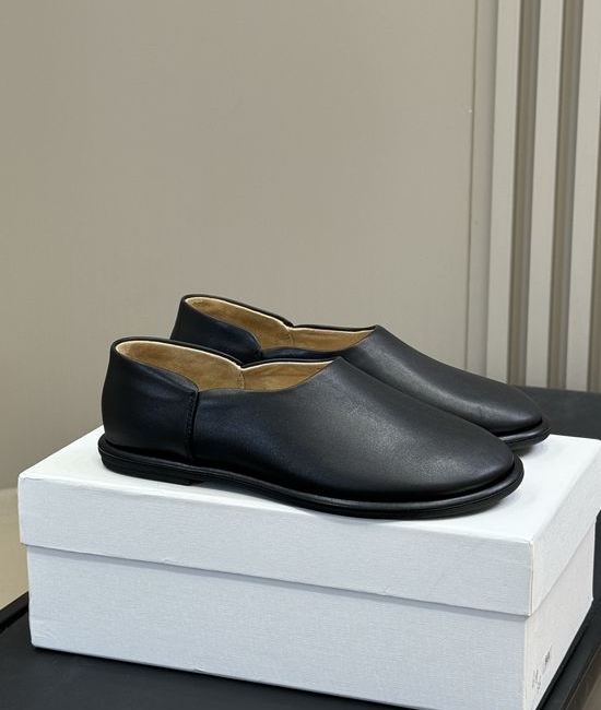 The Row Suede Soft Comfortable Slip On Loafer Shoes
