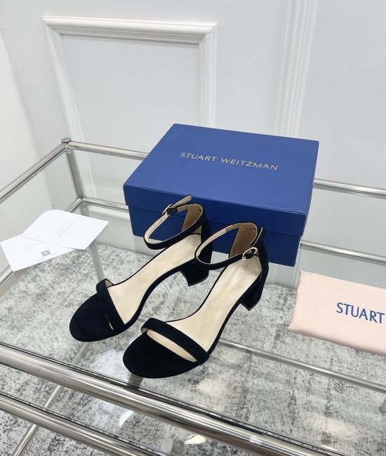 Stuart Weitzman Pearl Strappy High Heels with Original Design