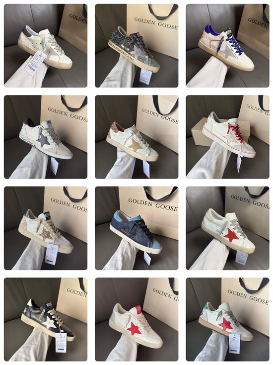 Golden Goose Basketball Style Distressed Casual Trendy Comfortable Sneakers