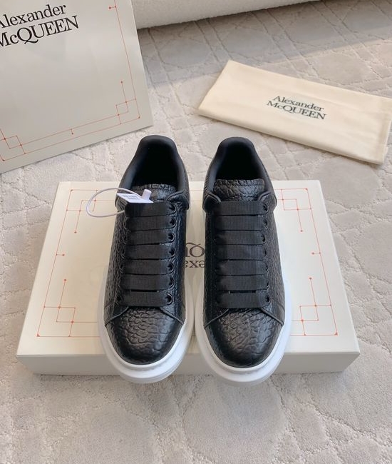 McQueen Premium Genuine Leather Platform Casual Daily Shoes