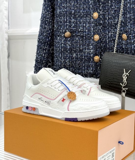 Louis Vuitton LV Classic Leather Casual Non-slip Low-top Fashion Sneakers
