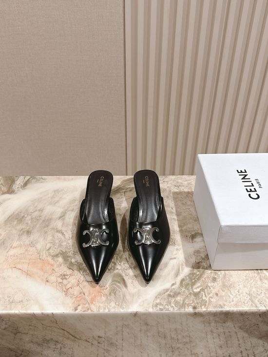 Celine Pointed Toe Kitten Heels Elegant Dress Footwear