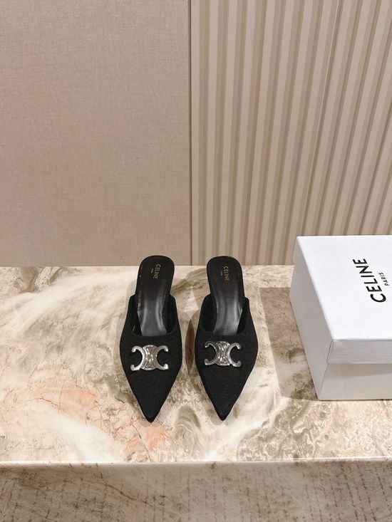 Celine Pointed Toe Kitten Heels Elegant Dress Footwear