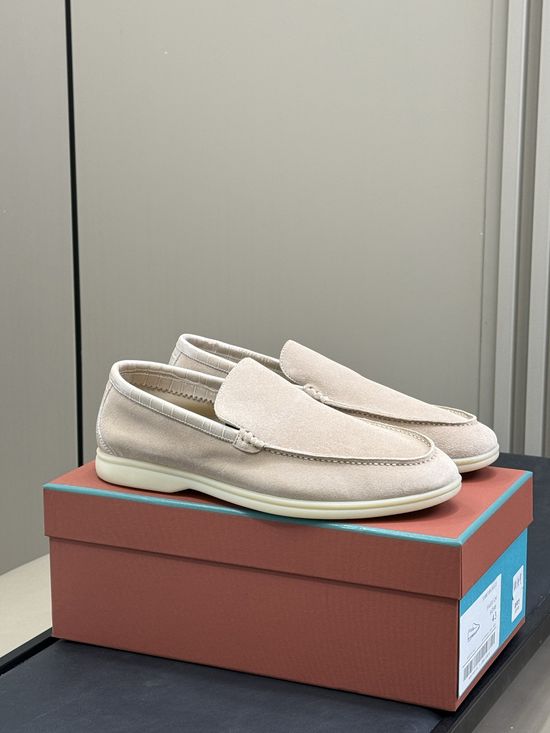 Loro Piana Crocodile Embossed Leather Loafers Classic Style