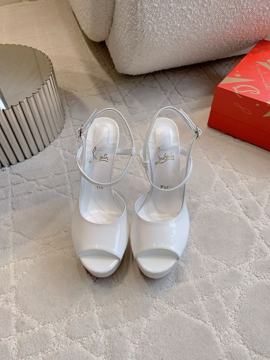 Christian Louboutine Elegant Red Sole High Heel Sandals