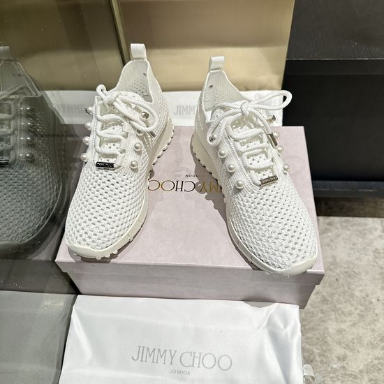Jimmy Choo Knit Casual Shoes Minimalist Stylish Non Slip Daily Footwear