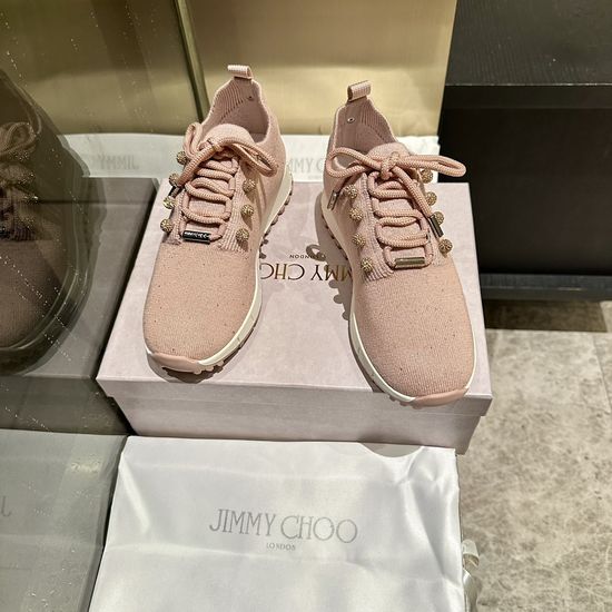 Jimmy Choo Knit Casual Shoes Minimalist Stylish Non Slip Daily Footwear