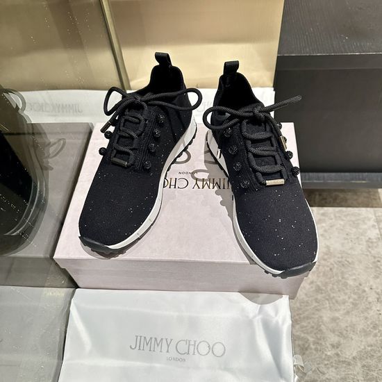 Jimmy Choo Knit Casual Shoes Minimalist Stylish Non Slip Daily Footwear