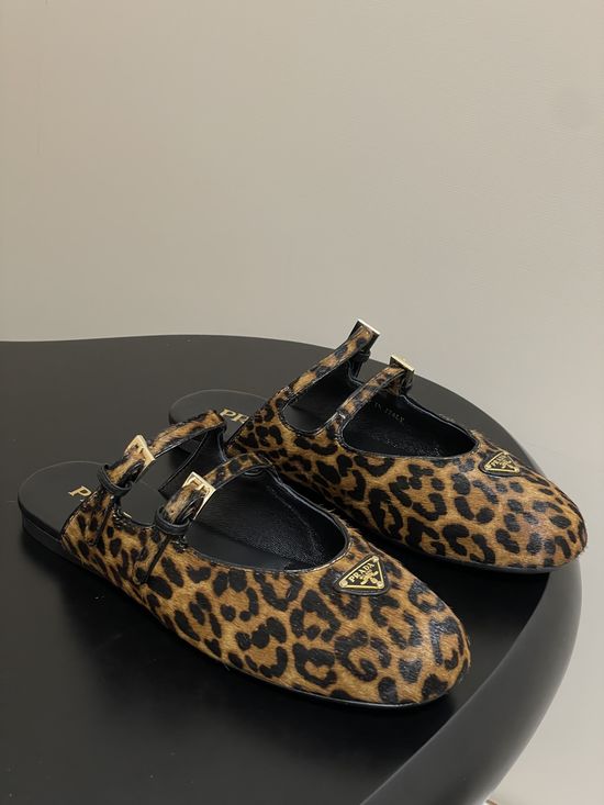 Prada Patent Leather Mary Jane Ballet Flats with Buckle