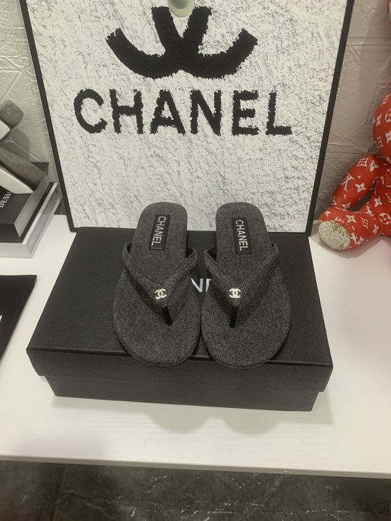 Chanel Premium Flip Flops Soft Sheepskin Upper Leather Sole