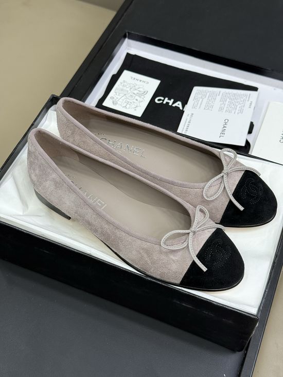 Chanel Classic Color Suede Shoes With Genuine Leather Sole