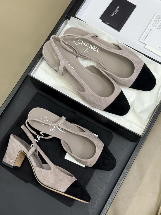 Chanel Classic Color Suede Shoes With Genuine Leather Sole