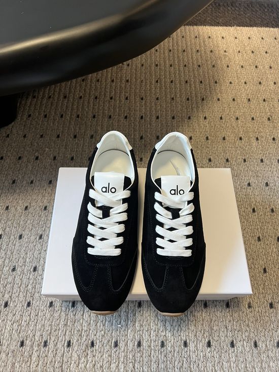 Alo Classic Suede Trainers with Lightweight Rubber Sole