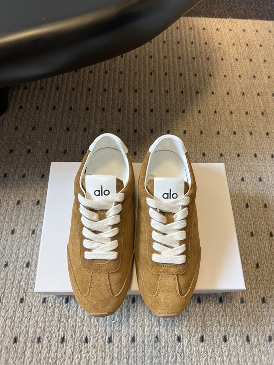 Alo Classic Suede Trainers with Lightweight Rubber Sole