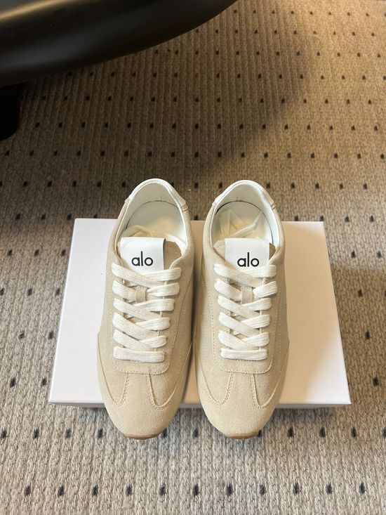 Alo Classic Suede Trainers with Lightweight Rubber Sole