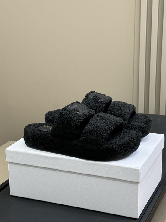 Celine Fluffy Fuzzy Slippers Soft and Warm for Daily Use