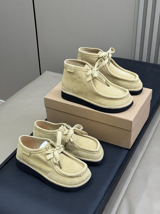 Loewe Suede High-top Casual Shoes Lambskin Insole Comfortable Retro