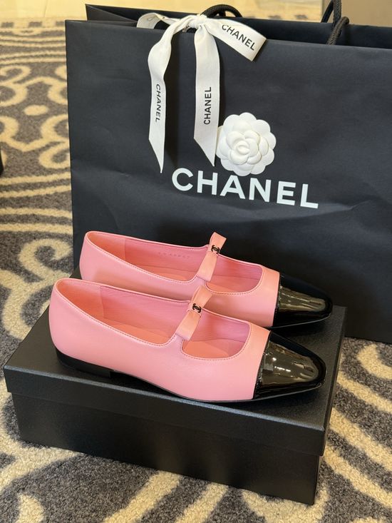 Chanel Bow Decor Mary Jane Shoes Sheepskin Lining Non-slip