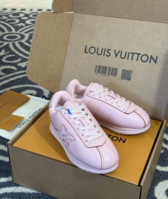 Louis Vuitton LV Monogram Print Low Top Casual Sneakers Soft Insole