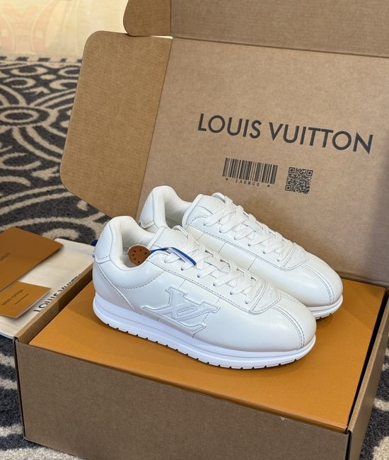 Louis Vuitton LV Monogram Print Low Top Casual Sneakers Soft Insole
