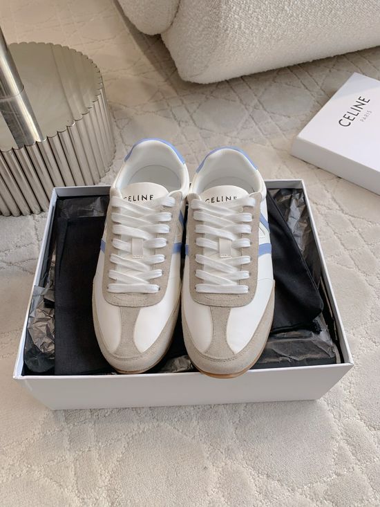 Celine Classic Color Matching Leather Casual Sneakers