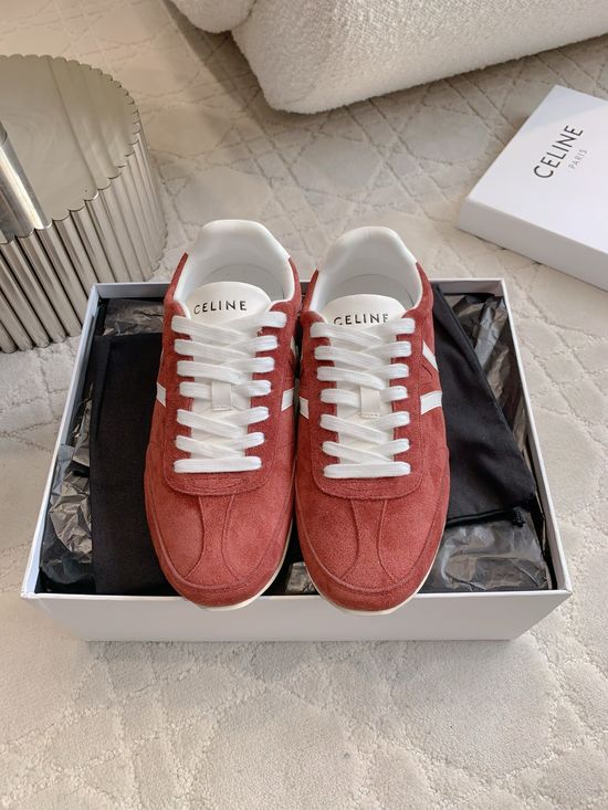Celine Classic Color Matching Leather Casual Sneakers