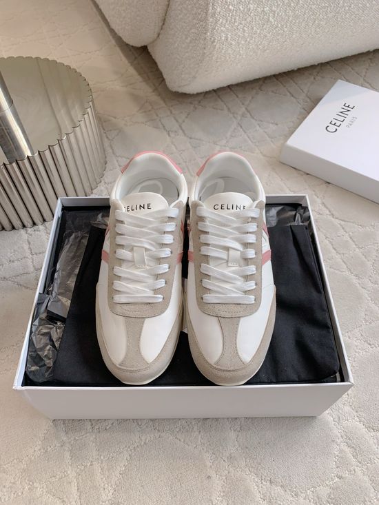 Celine Classic Color Matching Leather Casual Sneakers