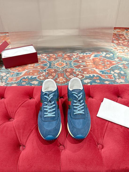 Gucci Classic Stitched Casual Sneakers Comfortable Stylish Daily Footwear
