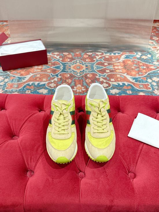 Gucci Classic Stitched Casual Sneakers Comfortable Stylish Daily Footwear