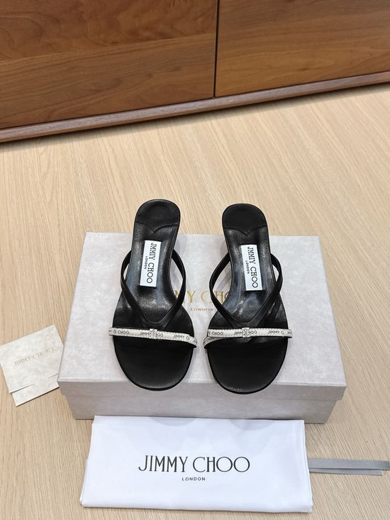 Jimmy Choo Bow Slide Sandals, Retro and Fashionable
