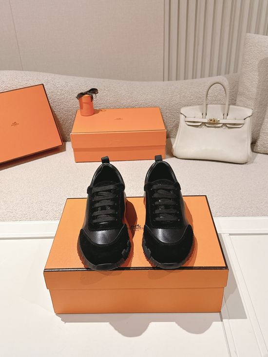 Hermes Chunky Casual Sneakers Soft Sole Breathable Lightweight Daily Footwear