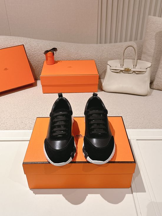 Hermes Chunky Casual Sneakers Soft Sole Breathable Lightweight Daily Footwear