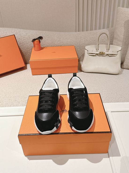 Hermes Chunky Casual Sneakers Soft Sole Breathable Lightweight Daily Footwear
