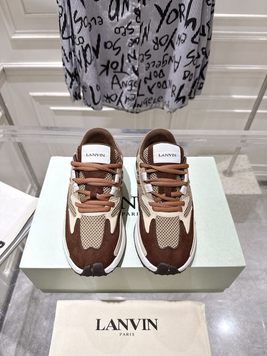 Lanvin Vintage Chunky Casual Sneakers Soft Heel Non-slip Comfortable Shoes