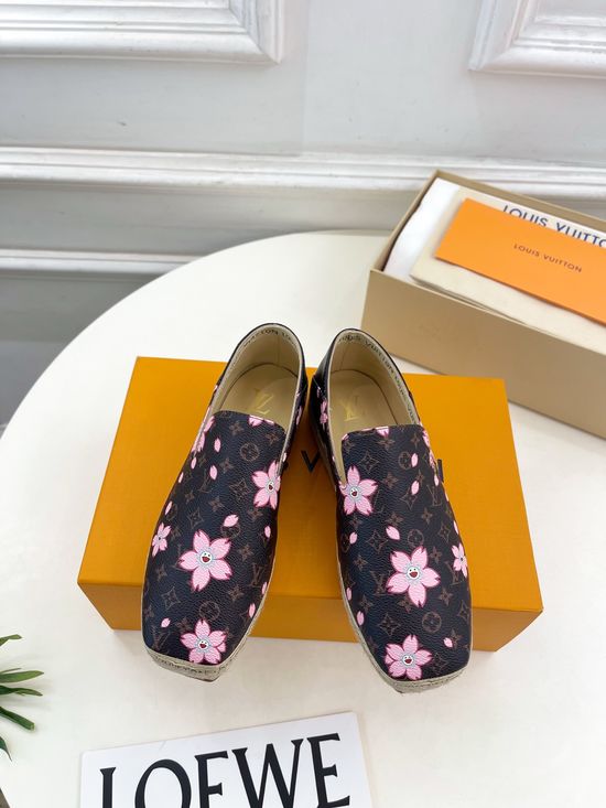 Louis Vuitton Classic Pattern Espadrilles Comfortable Stylish Casual Daily Shoes