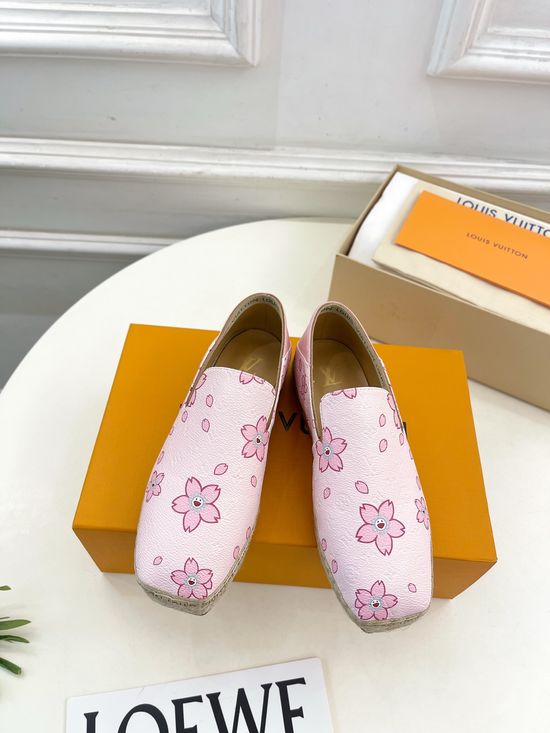 Louis Vuitton Classic Pattern Espadrilles Comfortable Stylish Casual Daily Shoes