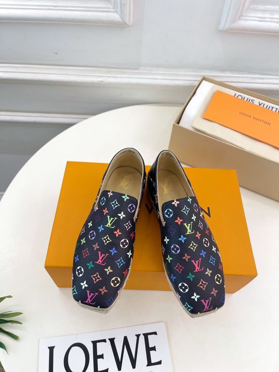 Louis Vuitton Classic Pattern Espadrilles Comfortable Stylish Casual Daily Shoes