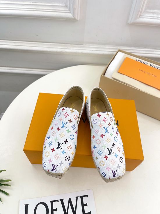 Louis Vuitton Classic Pattern Espadrilles Comfortable Stylish Casual Daily Shoes