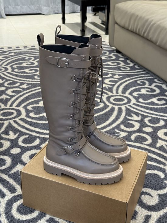Hermes Full Grain Calfskin High Boots Durable Comfort