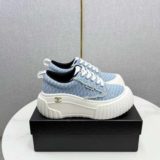 Chanel Embroidered Casual Versatile Comfortable Athletic Sneakers
