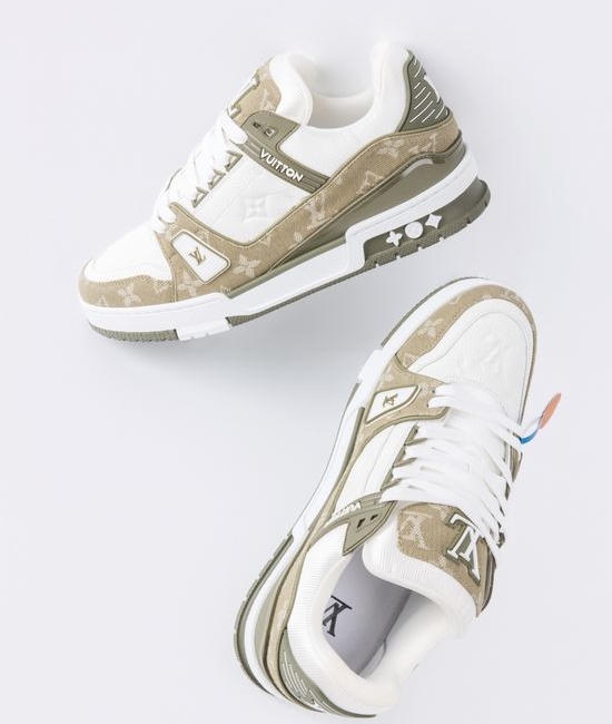 Louis Vuitton LV Premium Leather Low-top Lace-up Casual Comfortable Sneakers