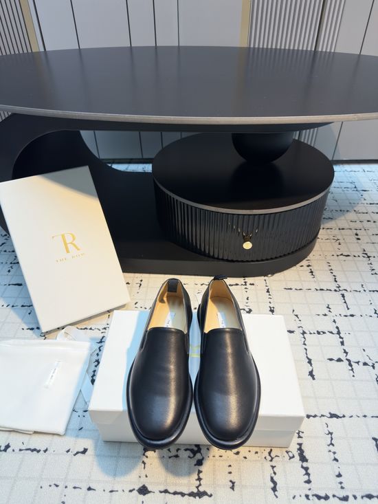 The Row Genuine Leather Slip On Loafers Soft Sole Comfortable Casual Shoes