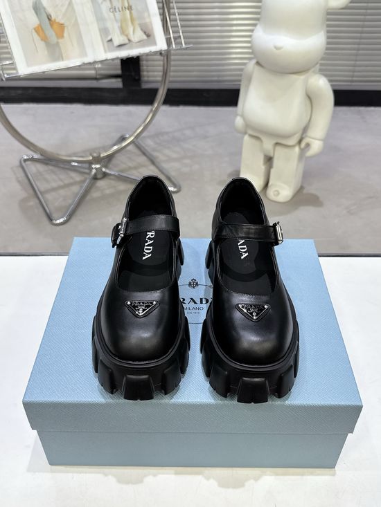 Prada Platform Mary Jane Shoes Non-slip Lightweight Comfort Sole