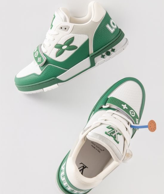 Louis Vuitton LV Stitched Leather Non-slip Low Top Casual Sneakers